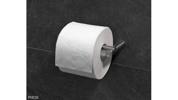 Aufklappbarer Toilettenpapierhalter, PHOS