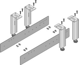Halter HETTICH für Sockelschublade