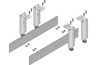 Halter HETTICH für Sockelschublade