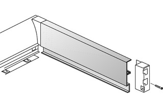Aluminiumrückwand InnoTech, silber