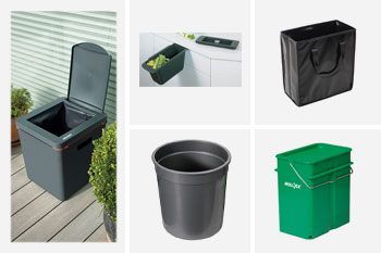 Abfall- und Kompostbehälter