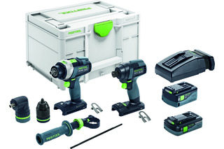 Akku-Schrauber- und Bohrer-Set FESTOOL TID 18 5,0/4,0-Set TPC 18/4