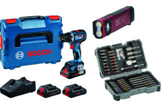 Akku-Bohrschrauber BOSCH GSR 18V-90 C (Aktionsset)