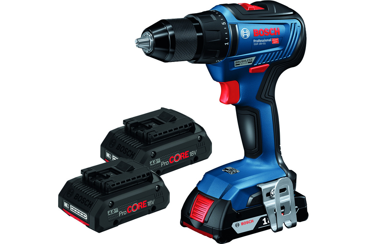 Akku-Bohrschrauber BOSCH GSR 18 V-55