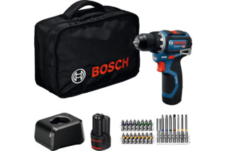 Akku-Bohrschrauber BOSCH GSR 12V-32 (24-teiliges Zubehör-Set)