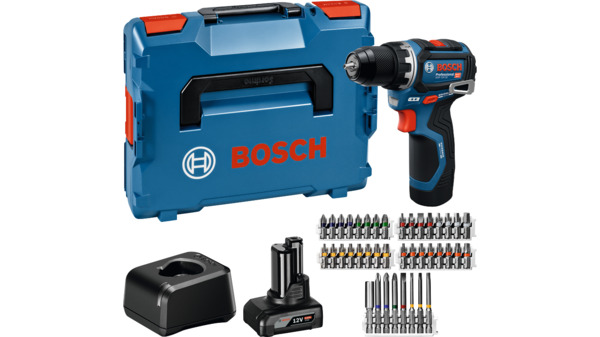 Akku-Bohrschrauber BOSCH GSR 12V-32 (40-teiliges Zubehör-Set)