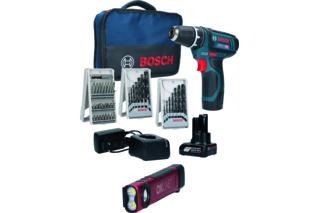 Akku-Bohrschrauber BOSCH GSR 12 V-15 (Aktionsset)