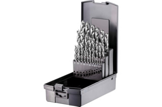 Holzspiralbohrerset HSS-G FORTEC, 25-teilig