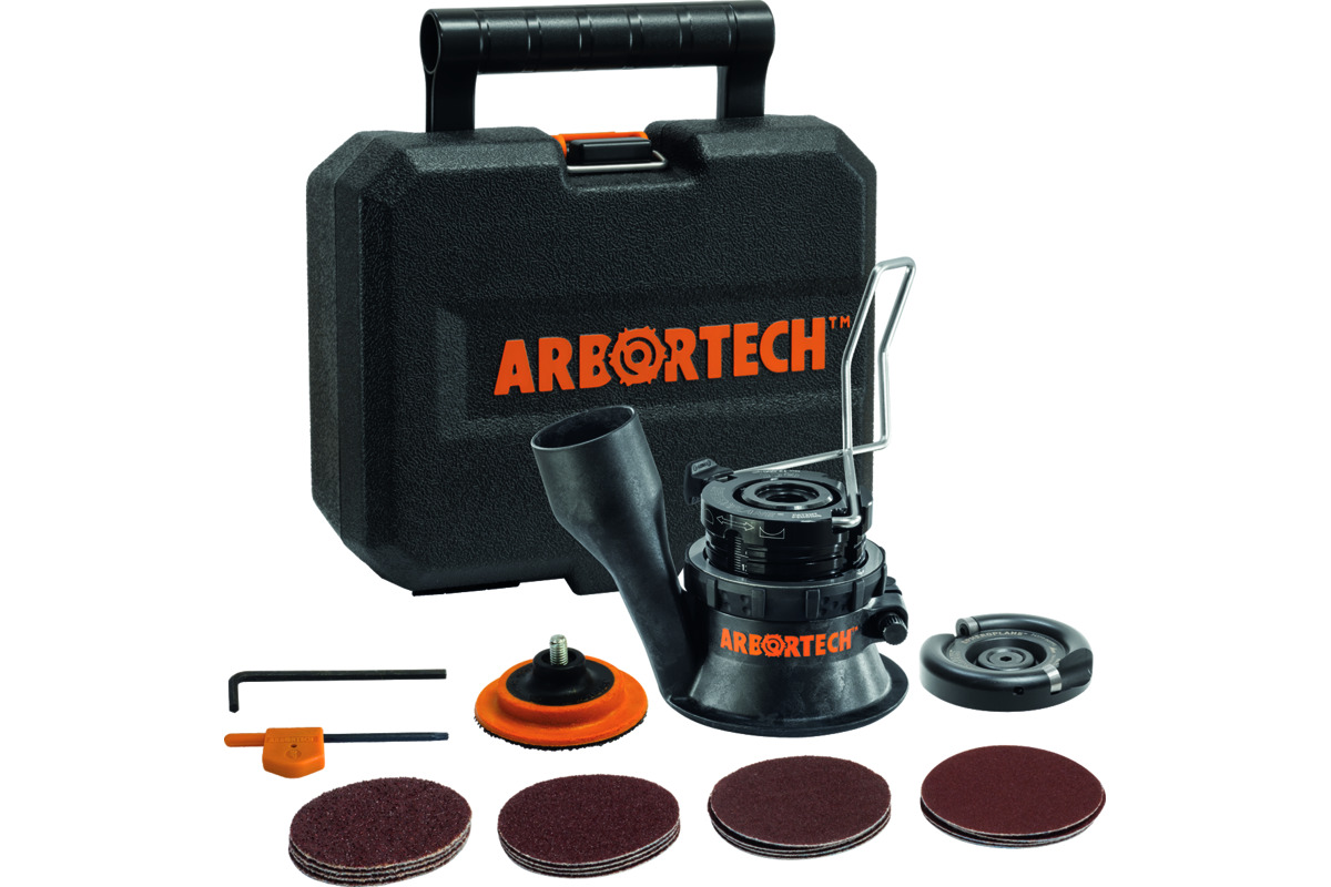 Schnitzaufsatz mit Schleifsystem ARBORTECH SpheroPlane®