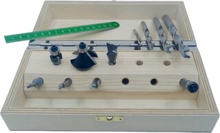Oberfräser- / Bohrer-Set HWS, 11-teilig