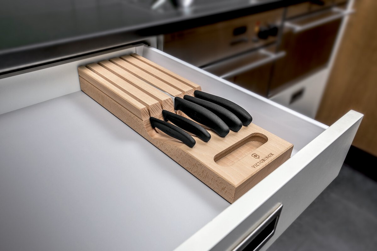 SPRINGOS Schubladen-Einsatz, Messerhalter für 9 Messer, LxB: 39 x 14 cm, Kunststoff SPRINGOS Schubladen-Einsatz, Messerhalter für 9 Messer, LxB: 39 x 14 cm, Kunststoff