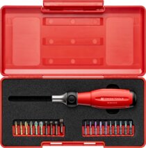 Bitset PB SWISS TOOLS 38510 SwissGrip Evo Twister mit Ratsche 30 mm