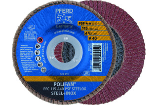 Fächerschleifscheiben PFERD Polifan A-Plus