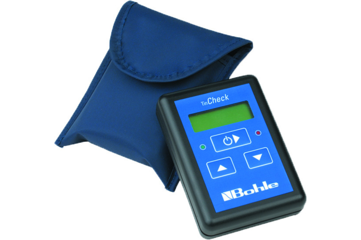 Messgerät zur Erkennung der Zinnbadseite Bohle TinCheck®
