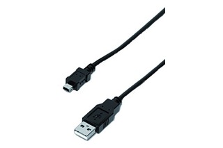 Mini-USB-Anschlusskabel L&S schwarz