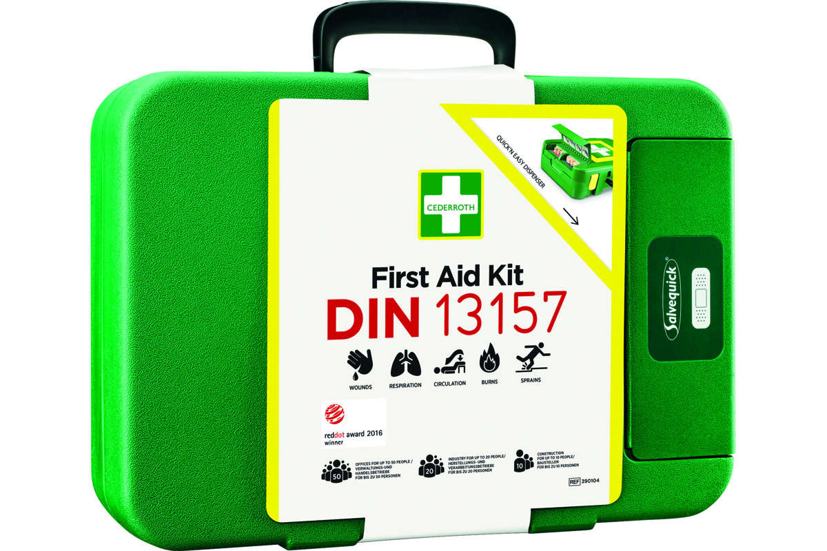 Erste-Hilfe-Koffer CEDERROTH XL DIN 13157 (grosser Betriebs-Verbandskasten)