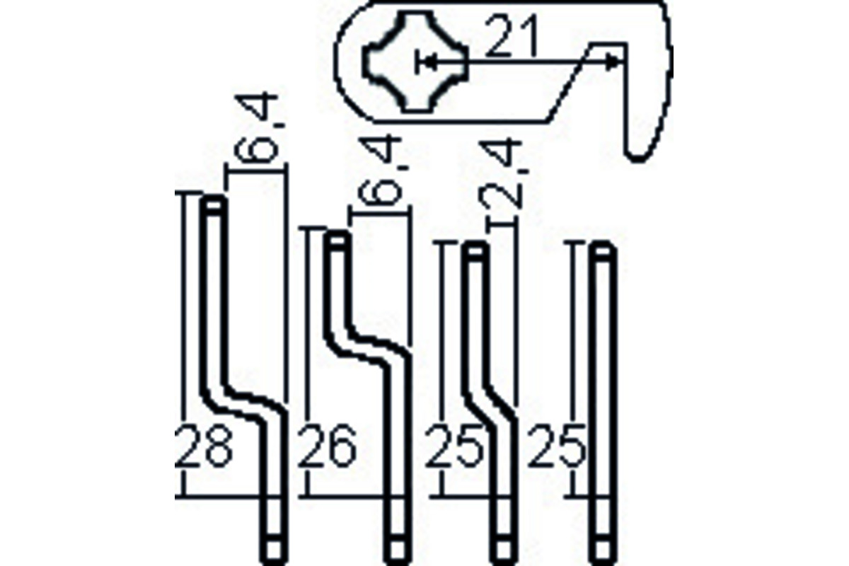 Verschluss-Zylinder ROHNER mit 5 Riegeln