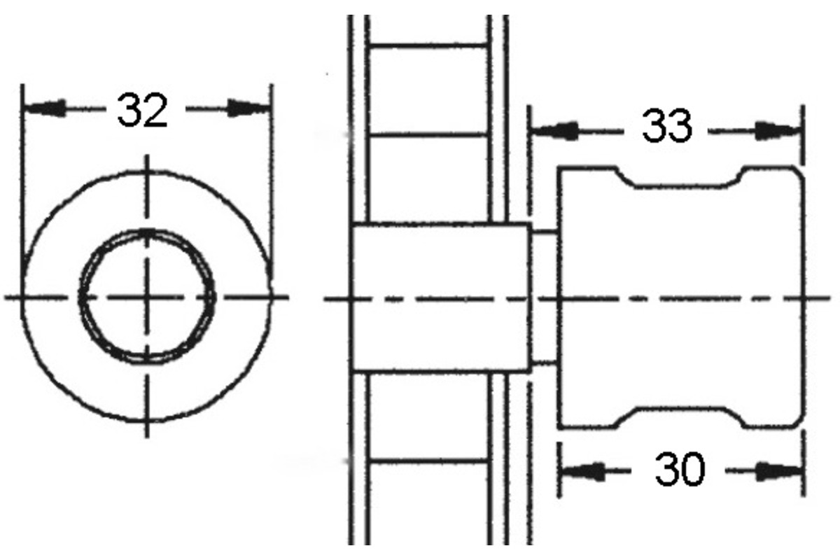 Zylinder-Drehgriff WKS - P5000