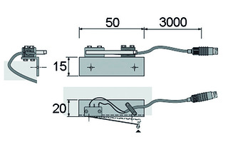 Einschalt Anschraubtürkontakt HALEMEIER SafetyBox HV