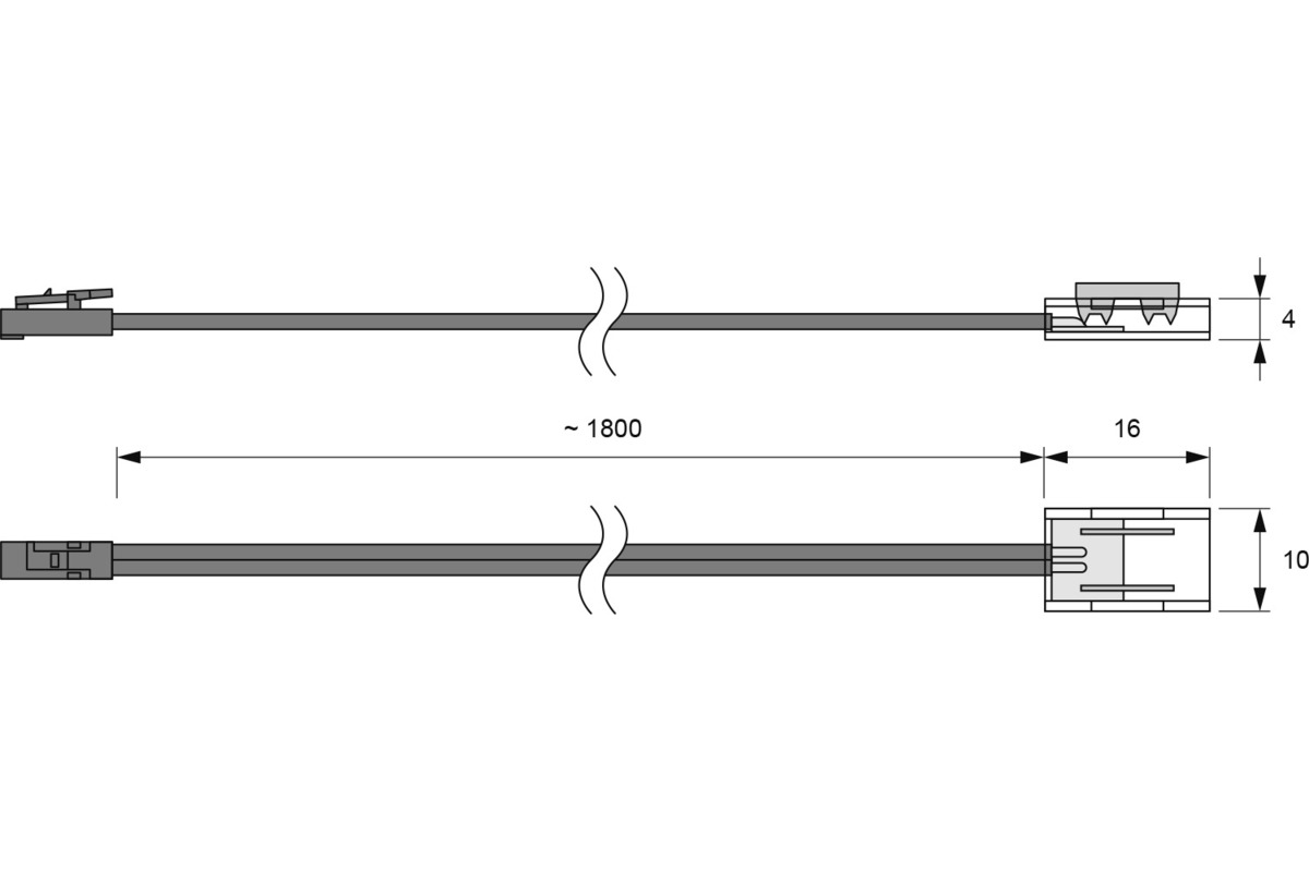 Anschlussleitung L&S für LED Bänder COB 8 mm 12 V
