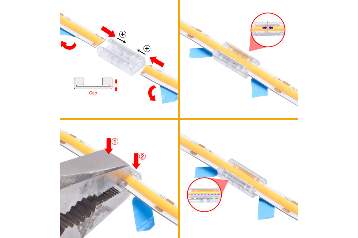 Direktverbinder für LED Bänder OK-LINE COB 6,0