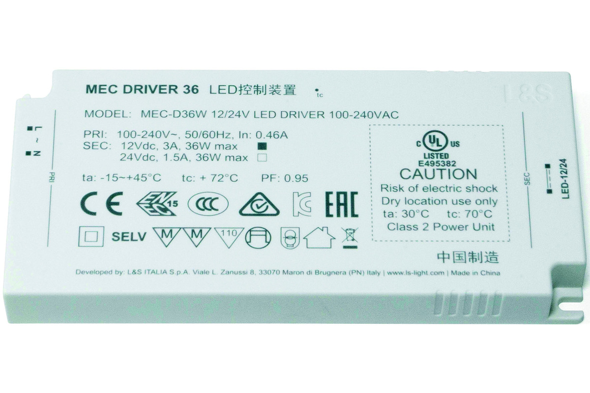 Mec Driver L&S 12 / 24 V, 18-120 W
