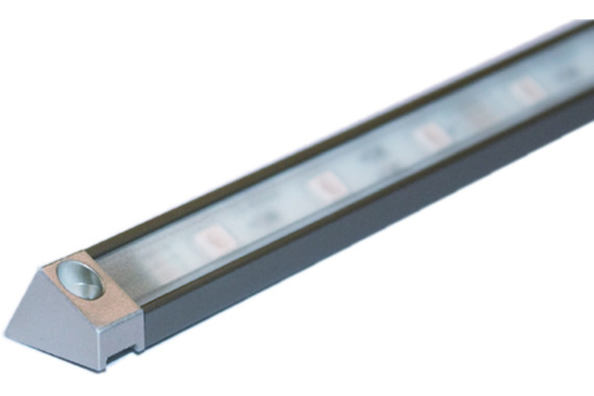 LED Anbauleuchte Derby II E-Motion Light 24 V, auf Mass konfektioniert inkl. Endkappen, Zuleitung links