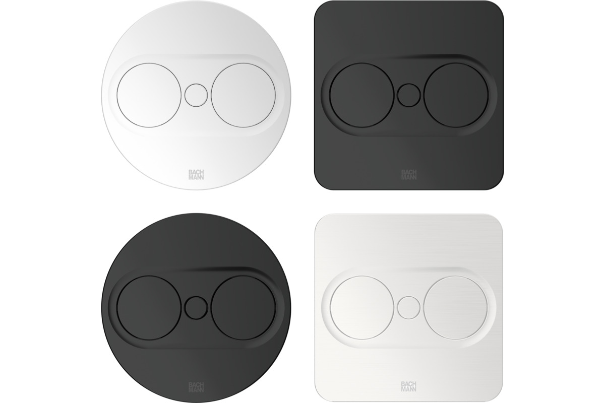 Einbausteckdose BACHMANN Twist 2 rund/eckig, USB