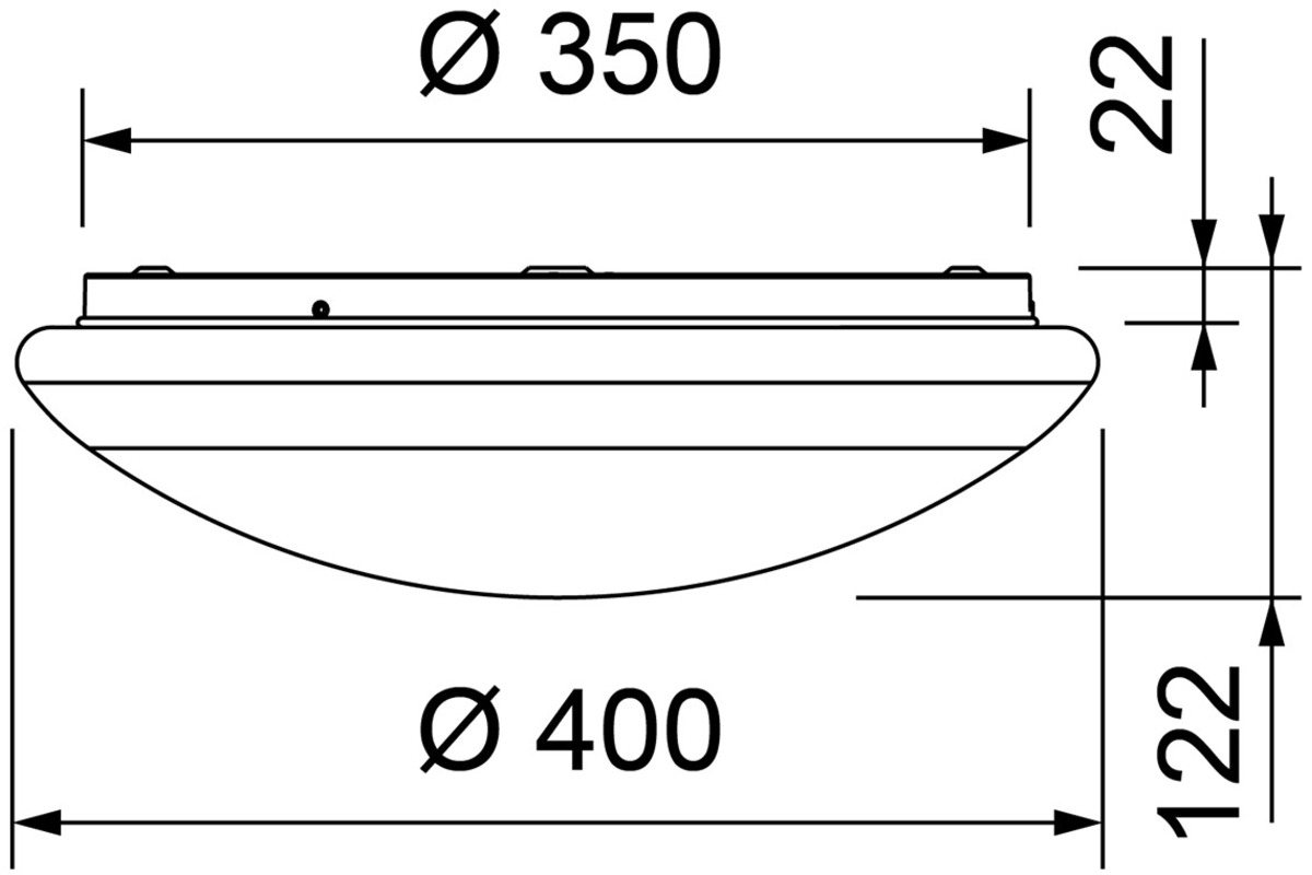 LED Anbauleuchten Diamond 230 V, HF-Sensor