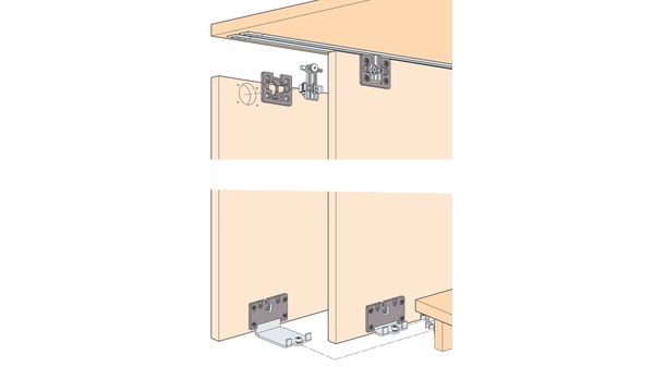 Schiebetürbeschläge HAWA Clipo 36 H, Mixslide