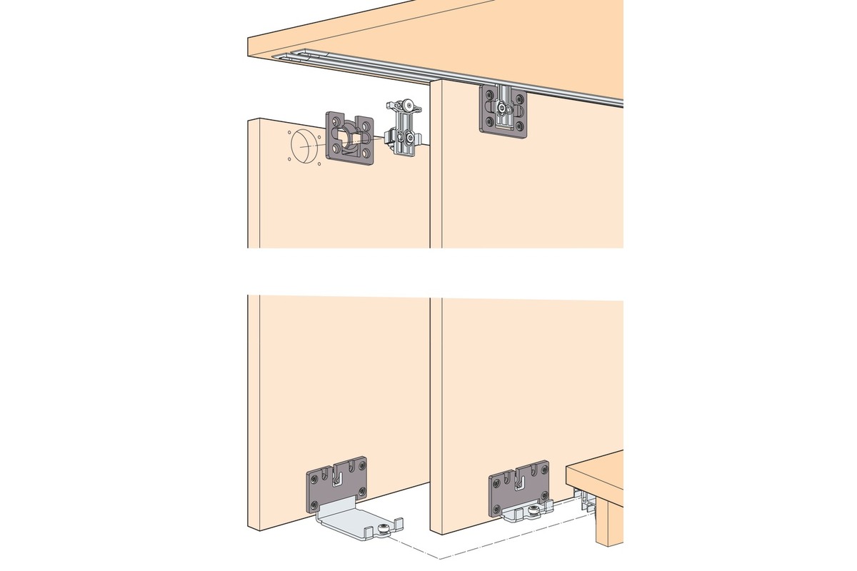 Schiebetürbeschläge HAWA Clipo 36 H, Mixslide
