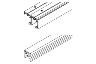 Schienen-Set HAWA Combino 65 H IS ol
