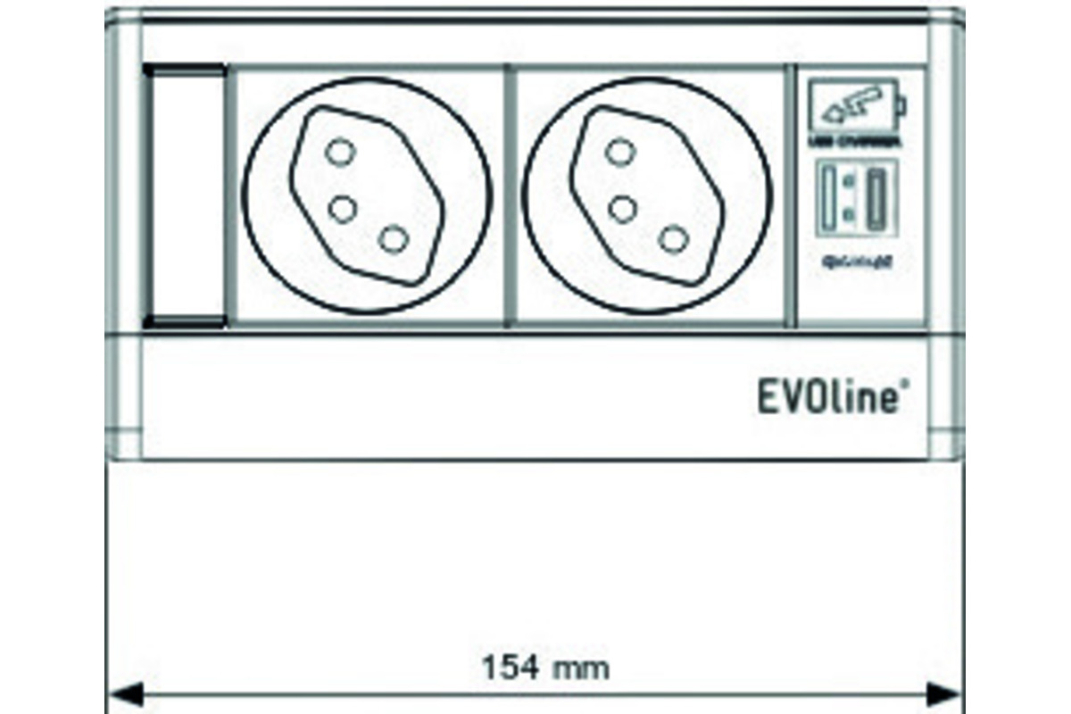 Steckdoseneinheit EVOline® R-Dock