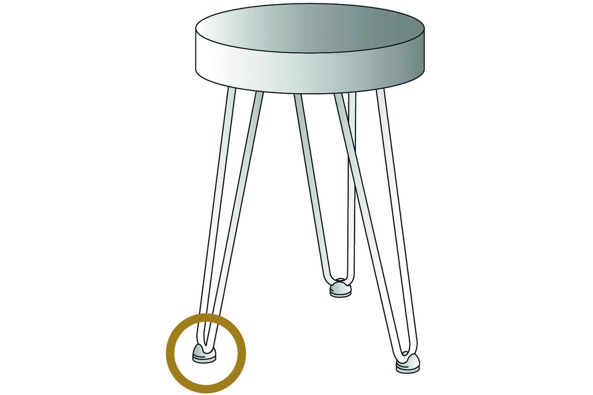 Möbelbeinschoner WAGNER QuickClick für Möbel- und Tischfüsse Hairpin