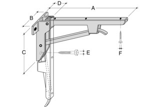 Klappkonsolen HEBGO KSC Inox