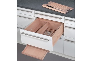 Brotschubladen auf Mass, einbaufertiges Komplettset mit Vollauszug BLUM