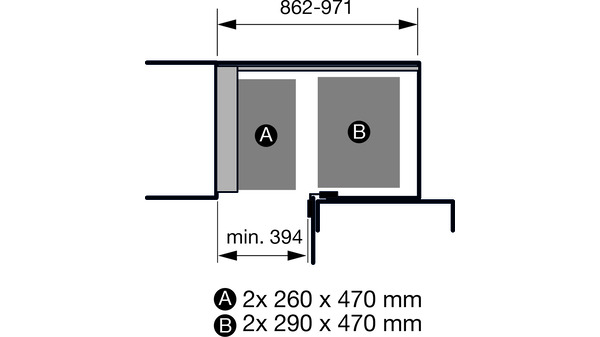 Einhängetablar-Set KESSEBÖHMER Arena Style 450