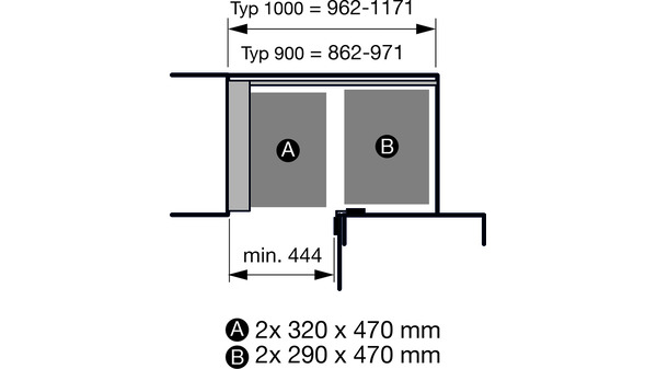 Einhängetablar-Set KESSEBÖHMER Arena Style 500