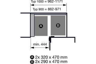 Einhängetablar-Set KESSEBÖHMER Arena Style 500