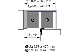 Einhängetablar-Set KESSEBÖHMER Arena Style 550/600