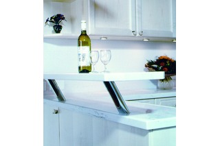 Barkonsolen für Holz- und Steinplatten, rund, ø 50 mm, gerade oder geneigt 30/60°