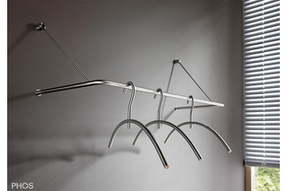 Wandgarderobe GU1 aus einem Stück PHOS