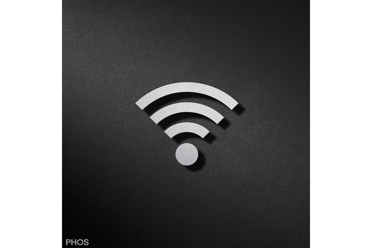 Piktogramm WLAN / Wi-Fi Symbol, PHOS