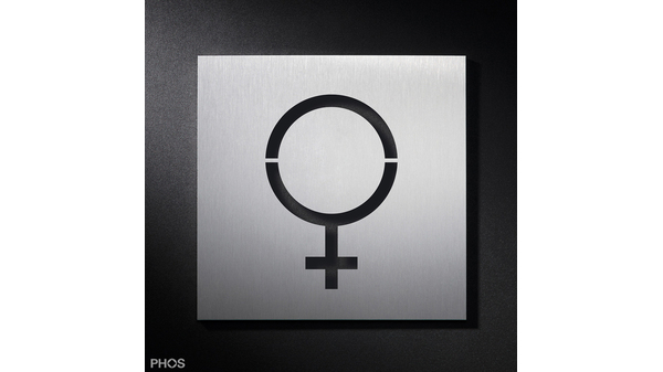 Piktogrammschild Damen Symbol, PHOS