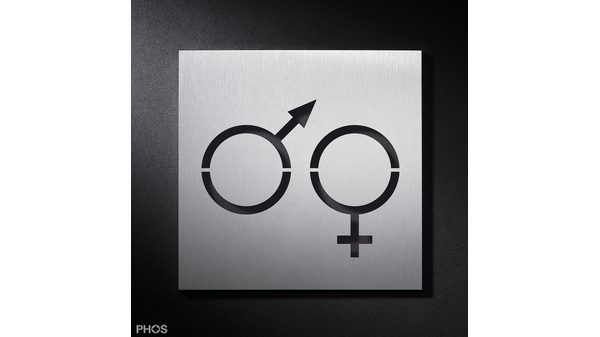 Piktogrammschild Gender-Symbole PHOS