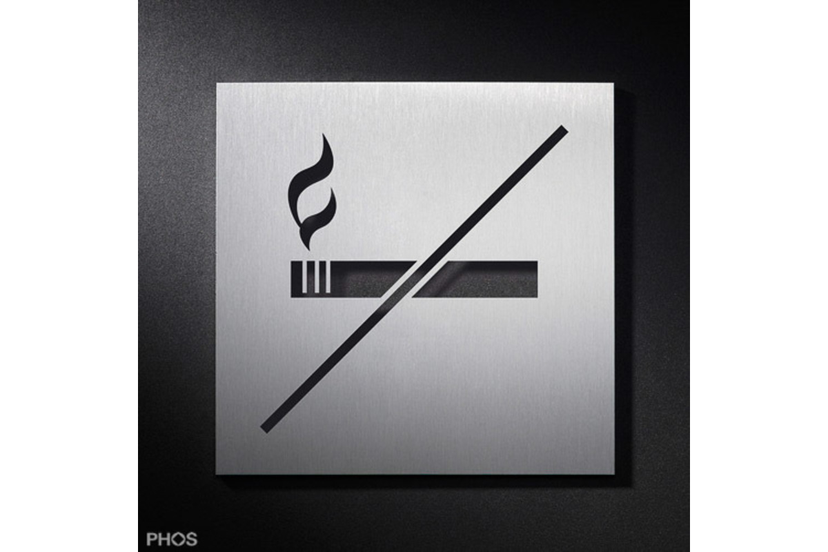 Piktogrammschild Nichtraucher-Bereich, PHOS