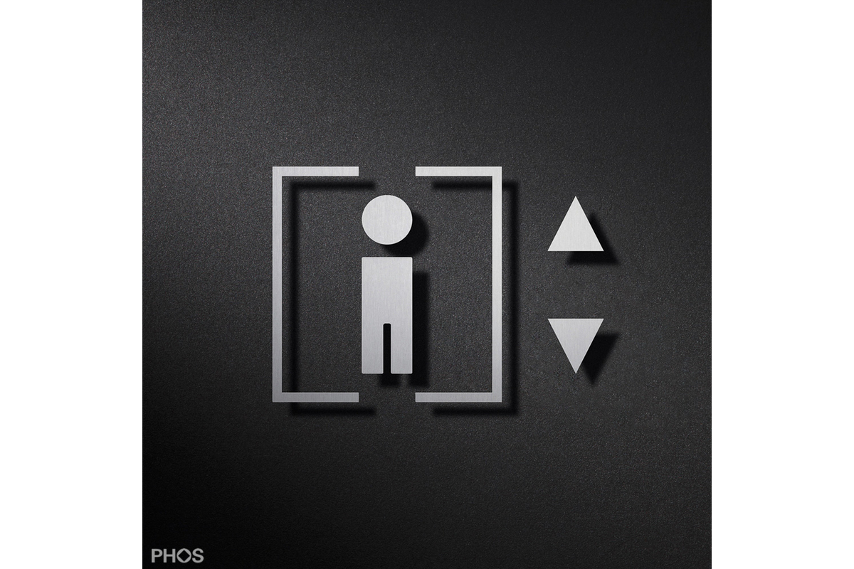 Piktogrammschild Aufzug, PHOS