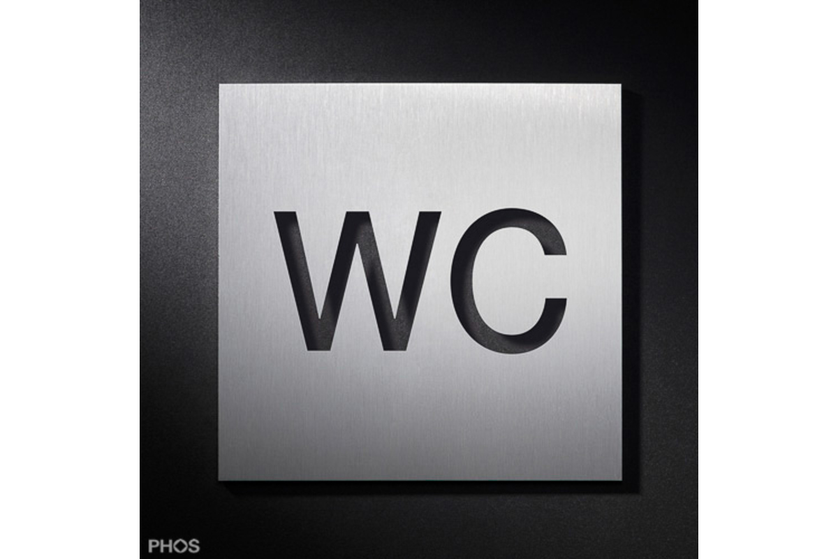 Piktogrammschild ''WC'', PHOS