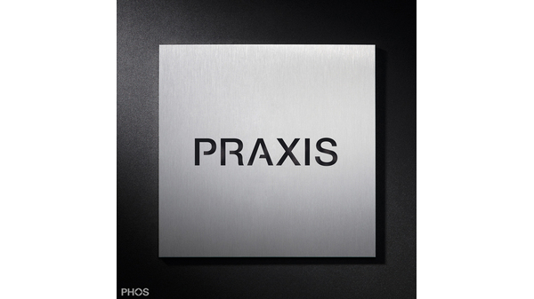 Piktogrammschild ''PRAXIS'', PHOS