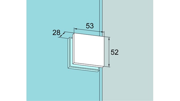 Schraubhalterungen DORMA GLAS PT 90